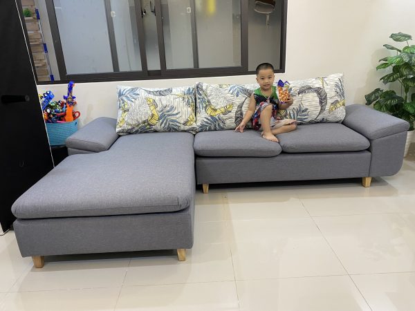 Sofa Vải Cao Cấp Góc Phải 2m6 X 1m7 – V24